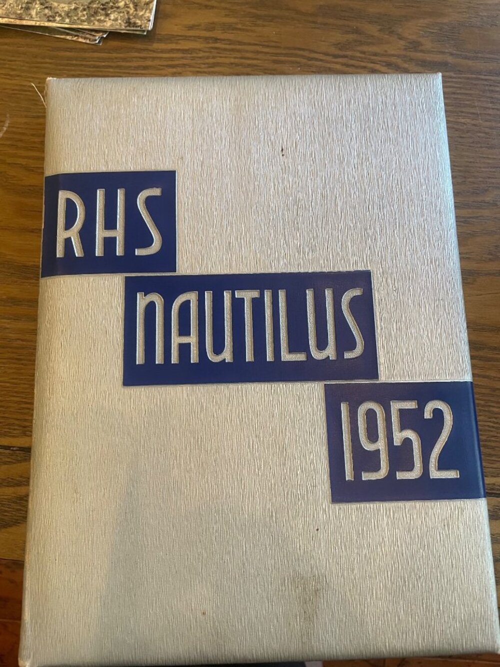 RHS Nautilus 1952 Yearbook High School Vintage Retro Hardcover Annual